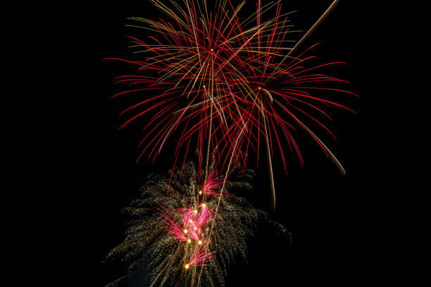 istock Colorful fireworks exploded in the night sky. 1467652868