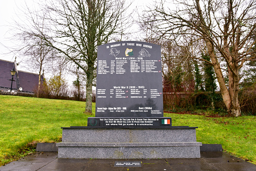 Monument commemorating soldiers and priests from the parish of Straide who died in the war