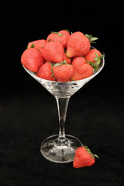 life is a bowl of strawberries stock photo