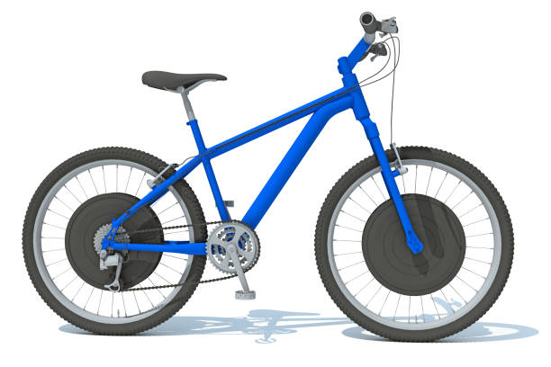 istock Bike 3D rendering bicycle on white background 1467664256