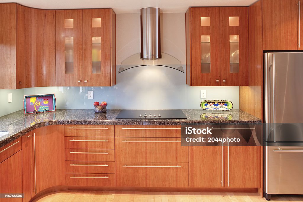 Ultra moderna cozinha Residencial - Royalty-free Ampliação da Casa Foto de stock