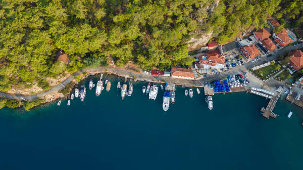 akyaka mugla turchia vista aerea - turkey mediterranean sea mediterranean countries vacations foto e immagini stock