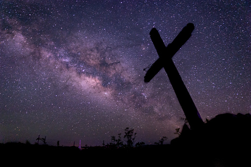 Milky Way over Texas Ghosttown