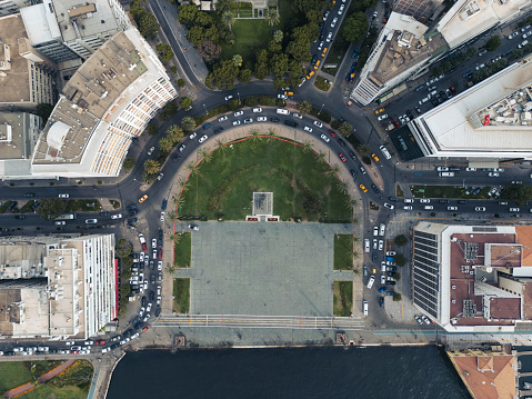 izmir aerial view alsancak cumhuriyet square