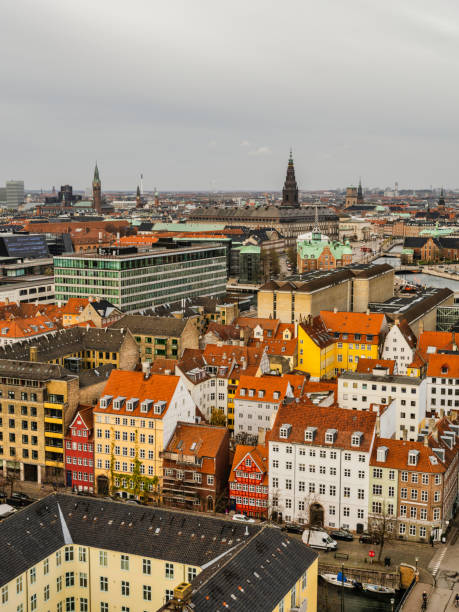 istock Copenhagen's colorful buildings during a cloudy afternoon, Denmark 1467669743