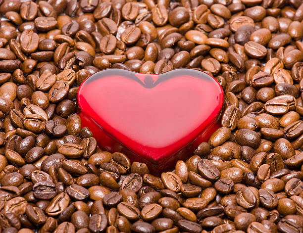 istock Glossy heart in coffee beans 146767084