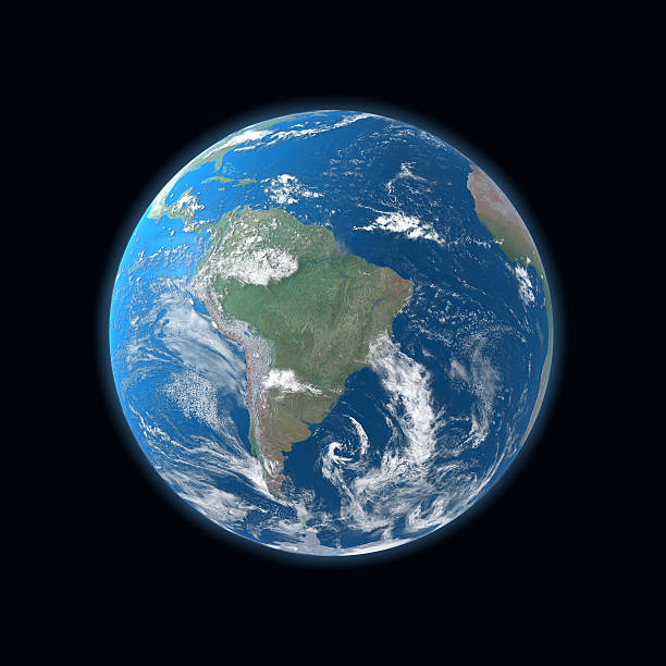 istock high detailed Earth map, South and Central America 146767264