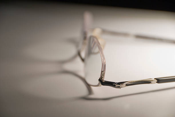 Glasses with shallow Depth of Field (DOF) stock photo