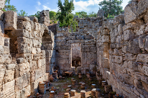 The ancient city of Phaselis in Turkey