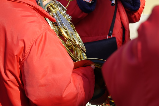 music band during a performance