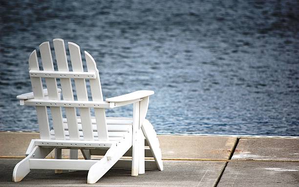 istock Chair Next to Lake 146767998