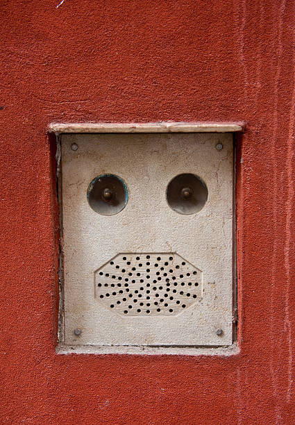 building intercom, Venice, Italy stock photo