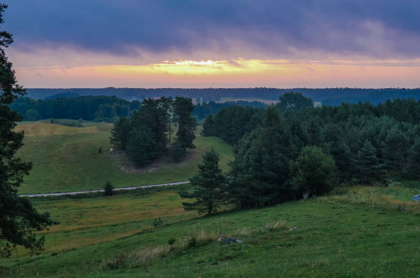 istock Sunset on the Suwalki hill 1467680723