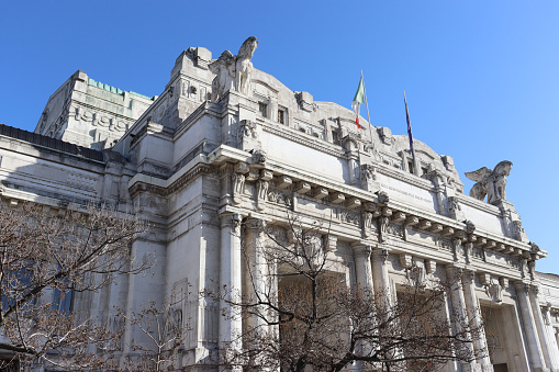 City Hall of Newark New Jersey, USA, and city seal on Broad Street