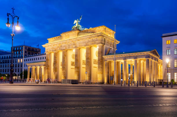istock Brandenburg Gate (Brandenburger Tor) at night, Berlin, Germany 1467686474
