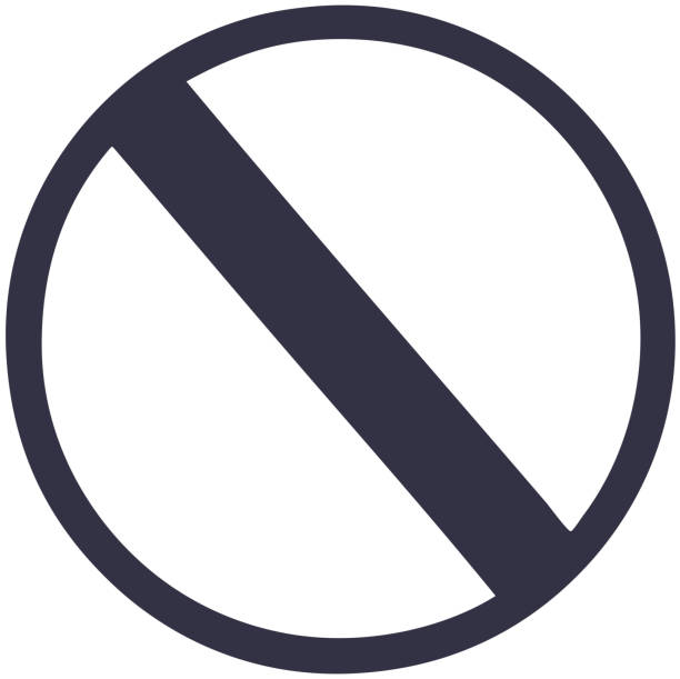 istock flat color retro cartoon of a no entry sign 1467687073