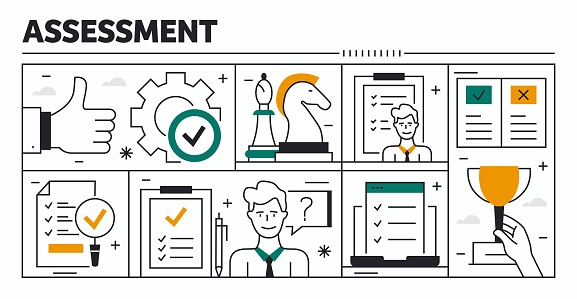 Course Assessment Vector Assessment Vector Design The Design Is Editable And The Color Can Be ...