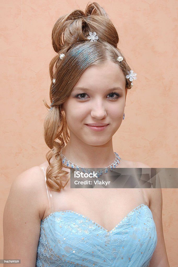 Hairstyle Hairstyle of young pretty lady Adult Stock Photo