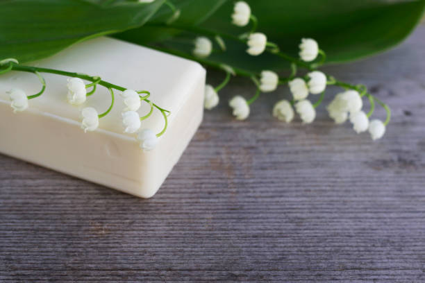 istock soap and fresh aromatic lilies of the valley 1467697021