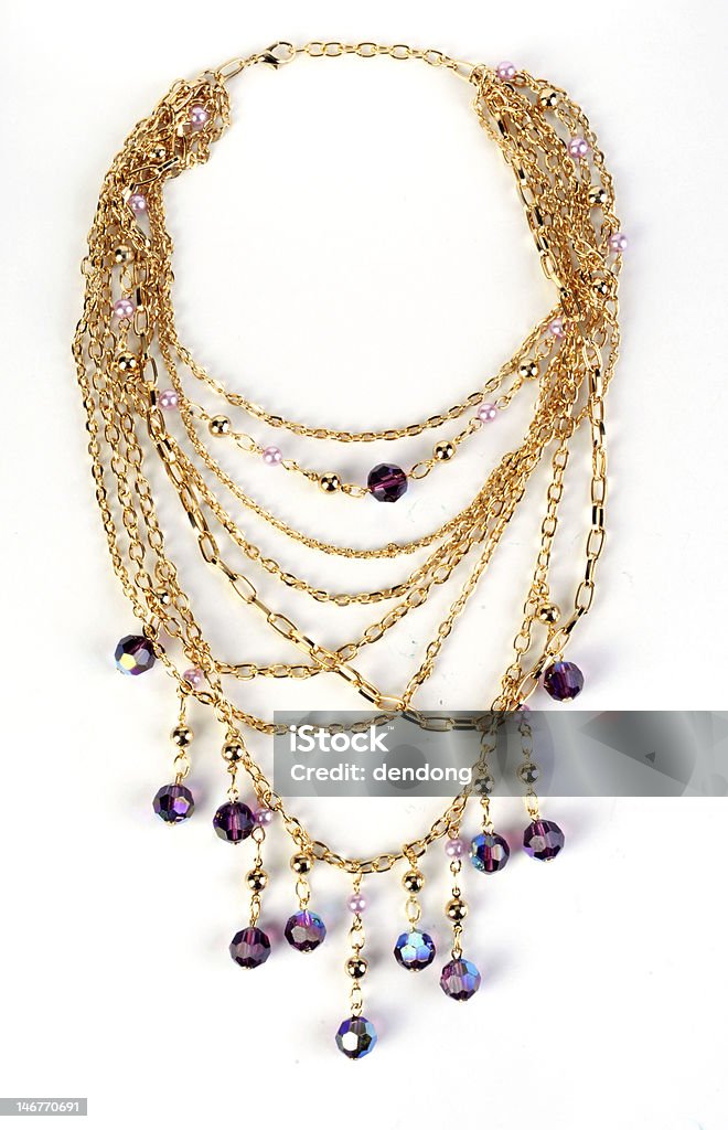 Collana in oro - Foto stock royalty-free di Accessorio personale