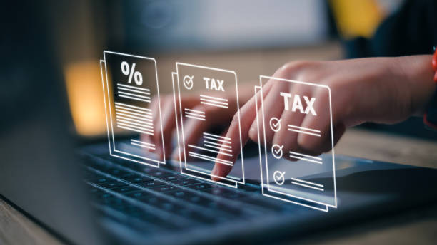 Busines using a computer to complete Individual income tax return form online for tax payment. Government, state taxes. Data analysis, paperwork, financial research, report. Calculation tax return. empresas que usan una computadora para completar el formulario de declaración de impuestos individuales en línea para el pago de impuestos. gobierno, impuestos estatales. análisis de datos, papeleo, investigación financiera, informe. declaración de c�