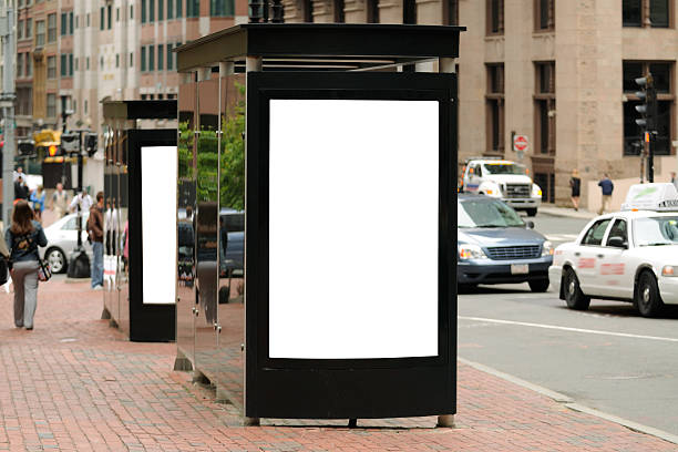 istock Bus stop billboard in the City 146771094