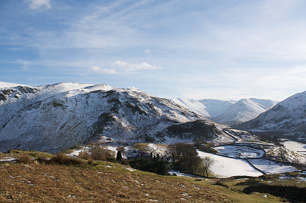 Snowy Mountain stock photo