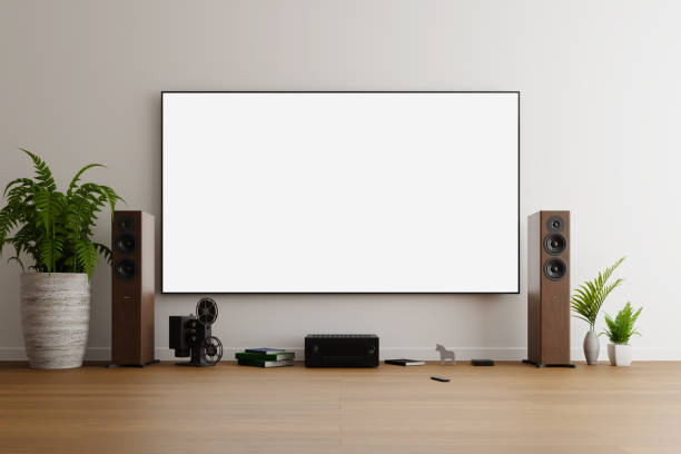 istock tv screen mockup in living room, 3d rendering 1467715634