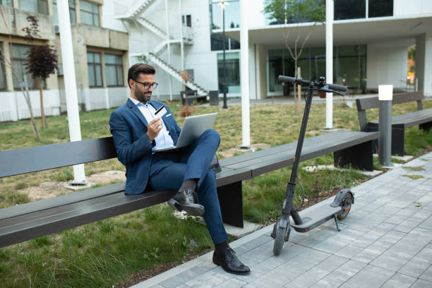 istock Businessman making an online payment 1467717264