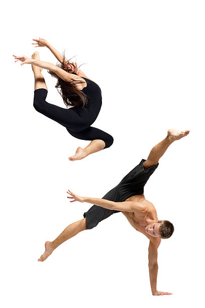 la ballerina - dancer jumping ballet dancer ballet foto e immagini stock