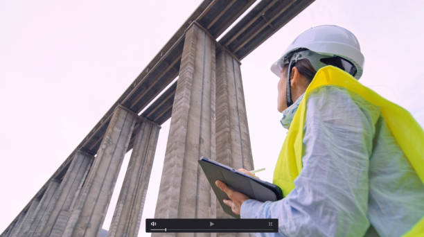 istock Female road engineer working. Building new highways. 1467734330