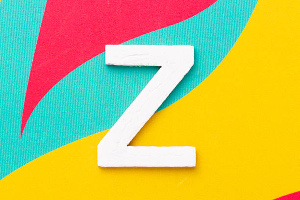 istock Letter Z of the alphabet on colored background, top view 1467735123