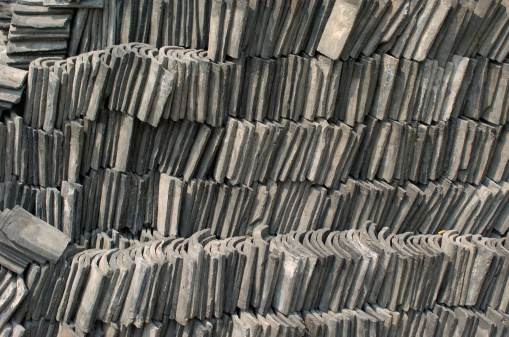 Stacked roof tilings