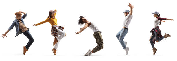 istock Young people dancing street style 1467743782