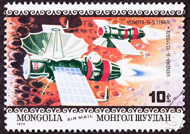 istock Mongolia Postage Stamp Soviet Union Venera Spacecraft Venus Planet Венера-6 146774614