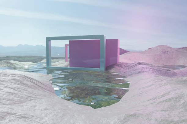istock Mock up winner podium on color background, 3d render, 3d illustration 1467747537