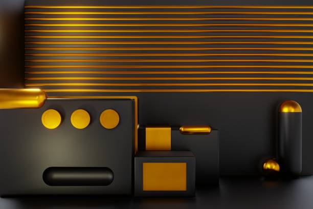 istock Mock up winner podium on color background, 3d render, 3d illustration 1467748896