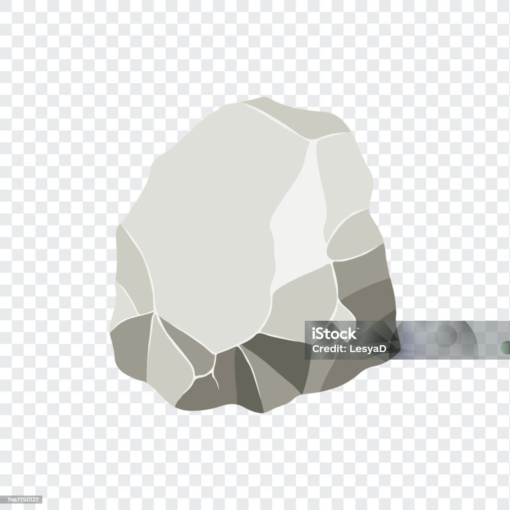 Vector Illustration Rocks Rock Boulder Natural Shape Stone Vector Illustration Stock Illustration ...