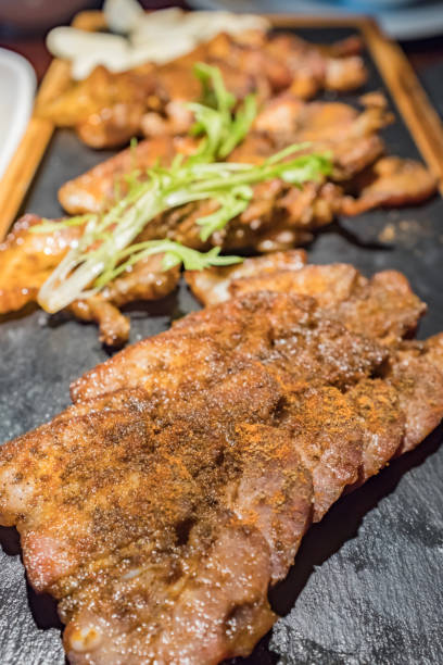 Barbecue, grilled pork belly