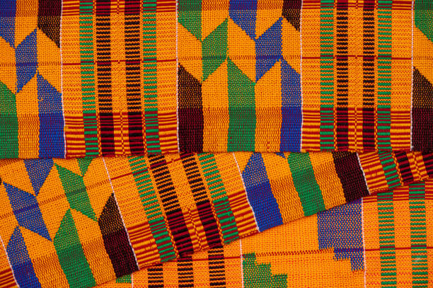 istock High angle view of kente cloth shot from above 1467760328