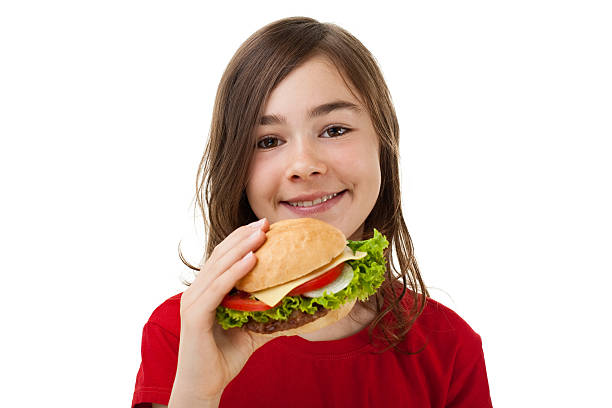 istock Girl eating sandwich 146776221
