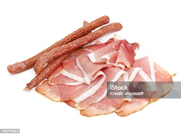 Coldcuts Ahumado Foto de stock y más banco de imágenes de Alimento - Alimento, Alimento conservado, Alimentos ahumados