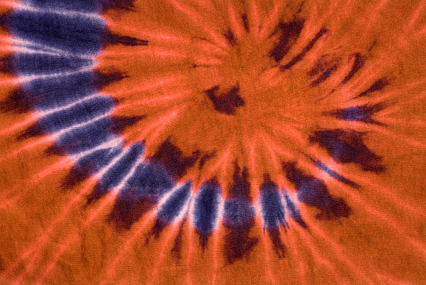 istock Orange Tie Dye Swirl background 146777060