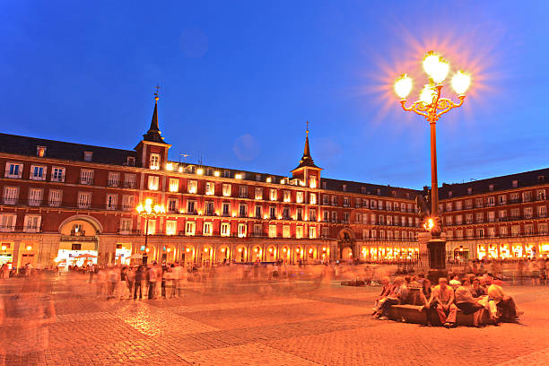 istock Plaza Mayor square, Madrid, Spain, by night 146777109