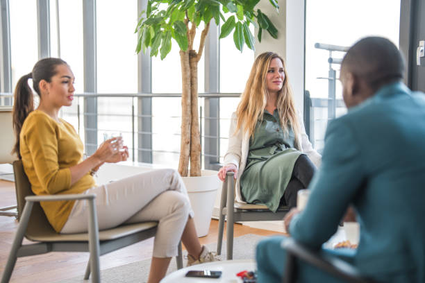 istock Corporate Meeting Between Mixed Race Business People 1467772367