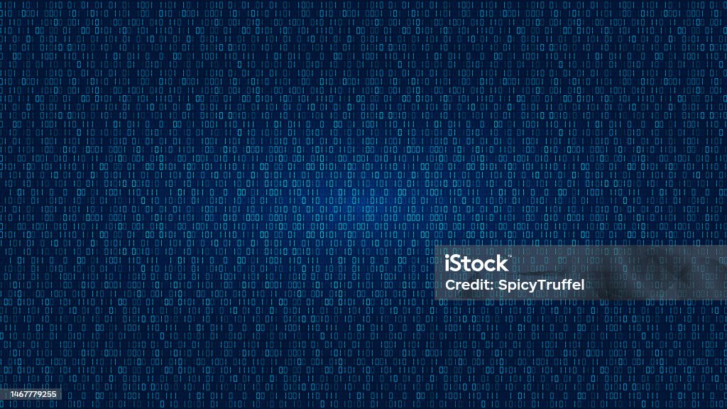 Binary Code Computer Data Background Number Matrix Hack Cyber Security ...