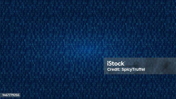 Binary Code Computer Data Background Number Matrix Hack Cyber Security ...