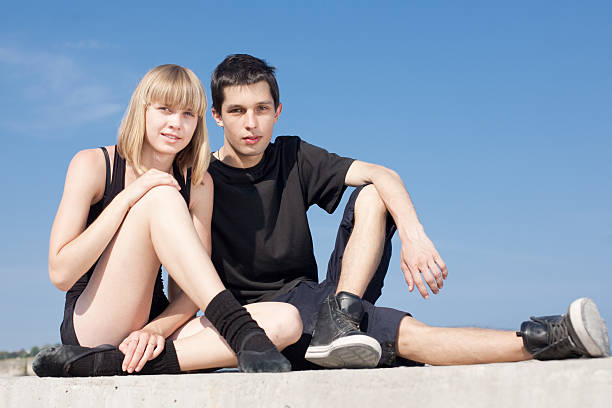 istock Late teenagers looks at camera 146778098