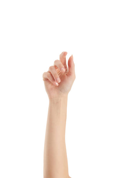 istock Beautiful Female Hand Over White Background 1467782454