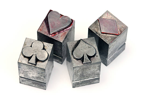 Four aces. Photography in high resolution.